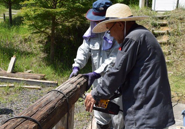 手すり足場修理